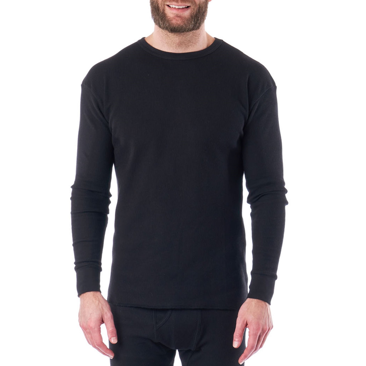 Alpine Swiss Mens Thermal Long Sleeve Top Underwear Crew Neck